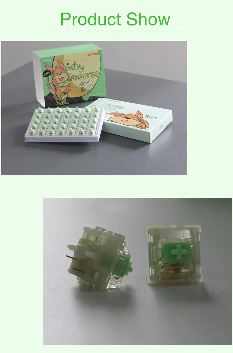 5Pin, 59g, POM Material para Teclado Mecânico, Interruptor Pré-Tátil