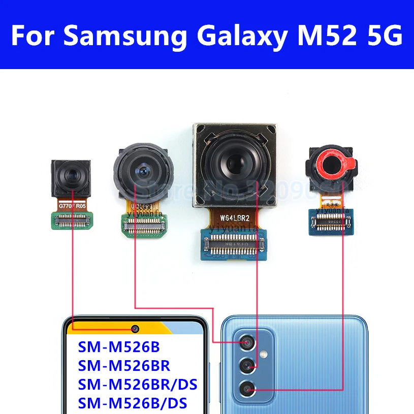 Front Selfie Camera Ultrawide Macrowide Rear Main Back Camera For