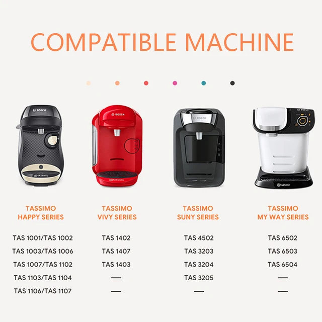 Cápsulas de café reutilizables para máquina BOSCH Tassimo, cápsulas de  filtro recargables, 60ML/180ML, compatibles con Bosch