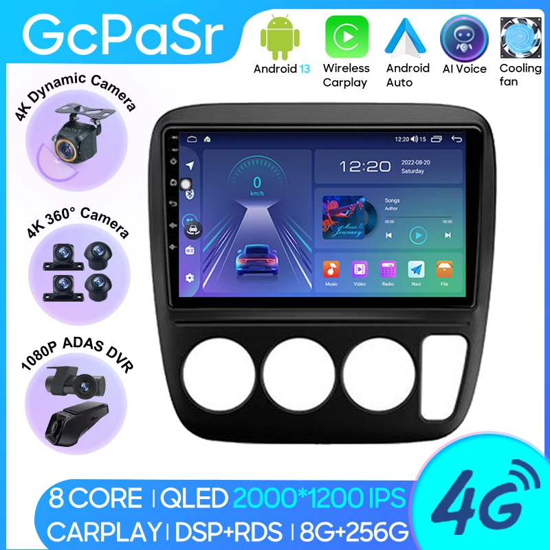 Radio Android Para Honda CRV 1995-2001 | Pantalla Táctil, Android Auto/Apple Carplay, GPS, Cámara Trasera