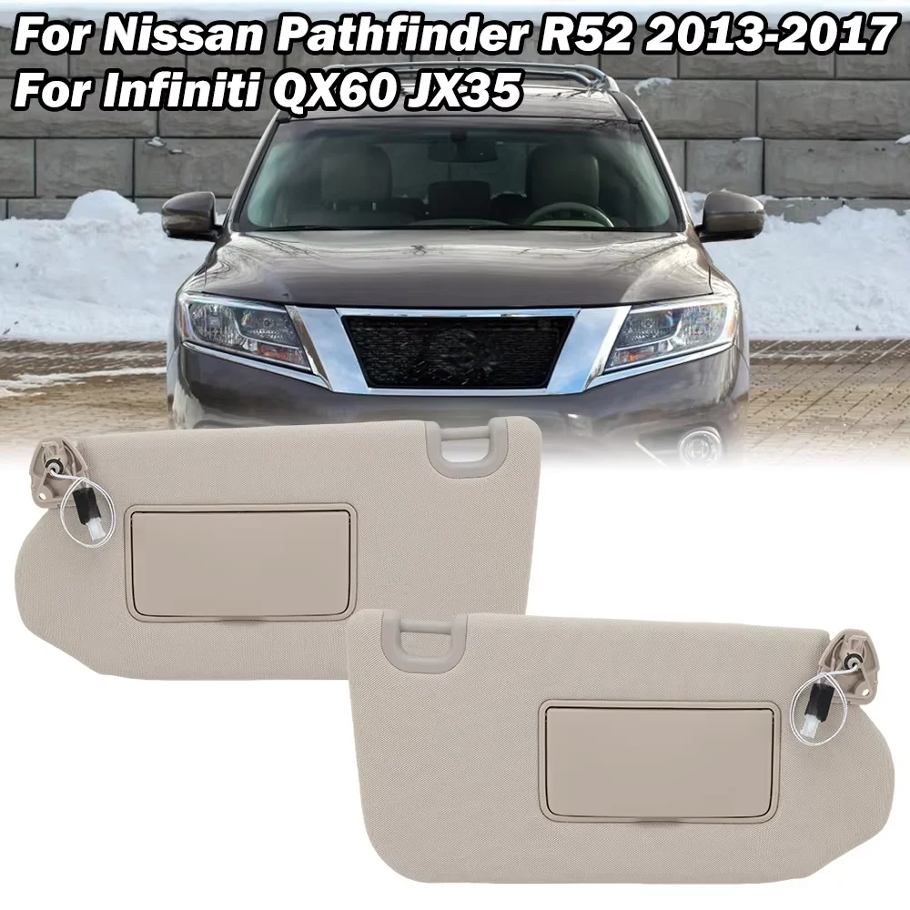 OEM 96400-9PB0A Right Passenger Side Sun Visor With Light For 2013
