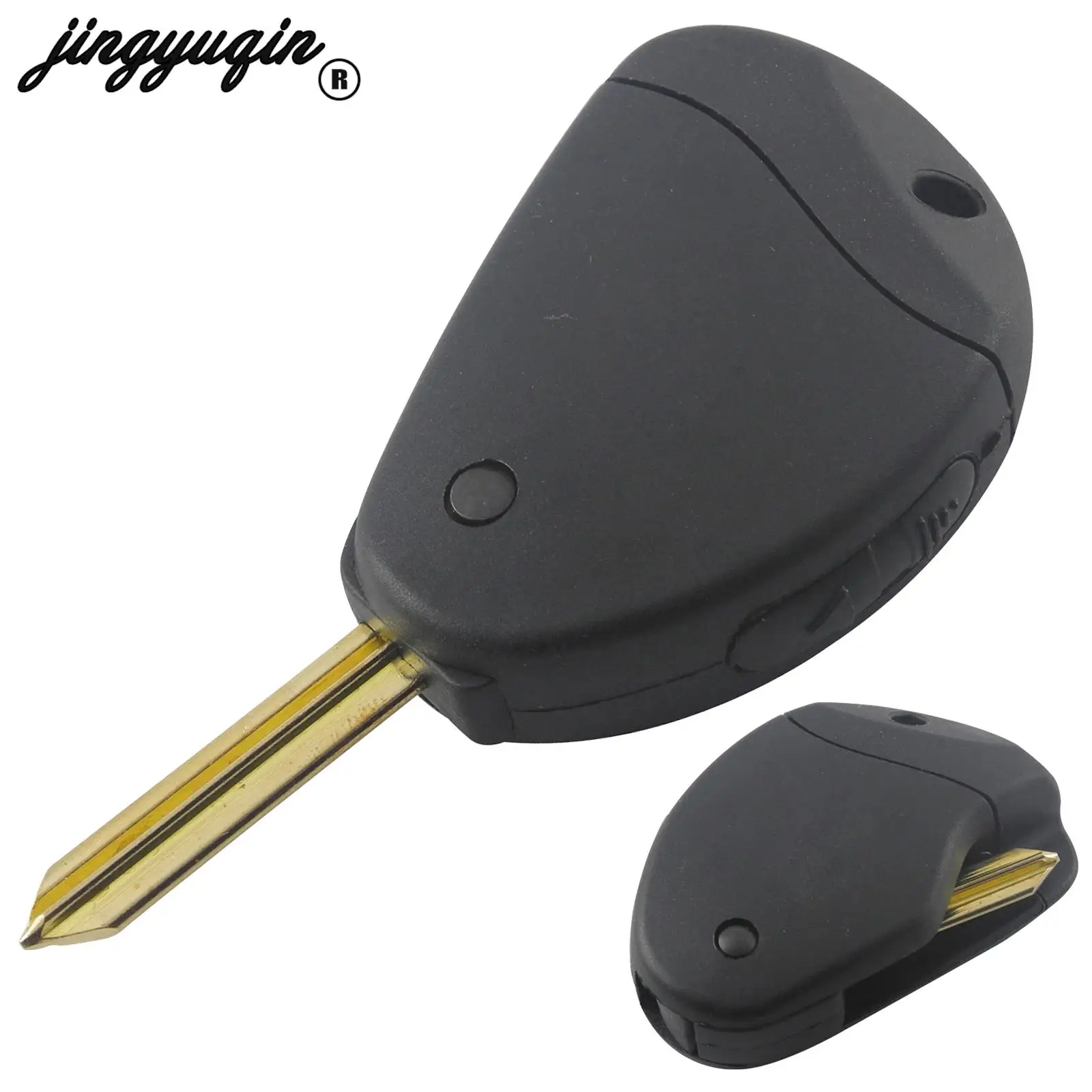 

jingyuqin 2 Buttons Flip Folding Remote Car Key Shell Case For Citroen Evasion Synergie Xsara Xantia Side SX9 Blade FOB