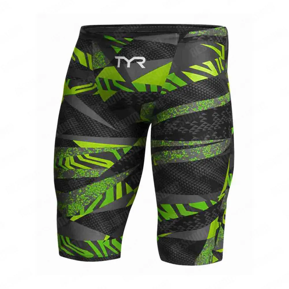 Summer Men's Swimming Trunks Athletic Training Swimwear Pro Swim Jammer Swimsuit Shorts Swim Trunks GYM Beach Surf Tights Shorts 2