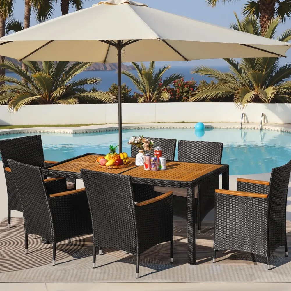 7 piece outdoor patio dining set 2