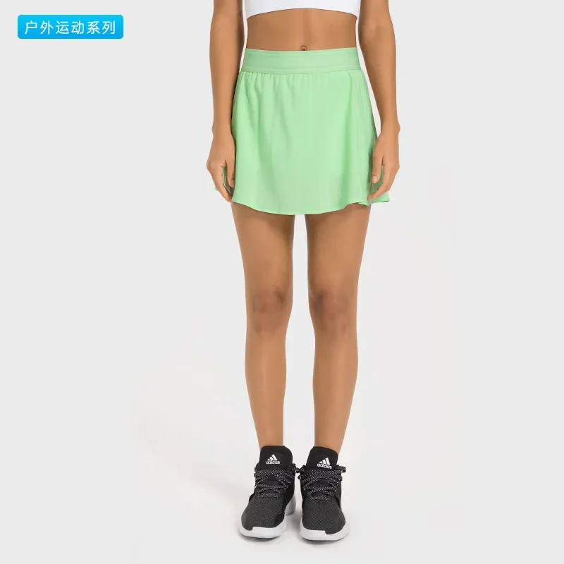 new product is a moisture wicking, water-cooling tennis skirt with quick drying, double-layer anti glare sports pants skirt