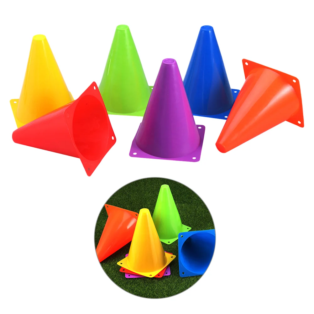 12pcs Traffic Cones Sports Training Cones Soccer Football Cones Agility Marker Cones Playing Field Cones Pylons soccer disc cones 50 pieces agility drills cones for training field space marker for football kids outdoor sports