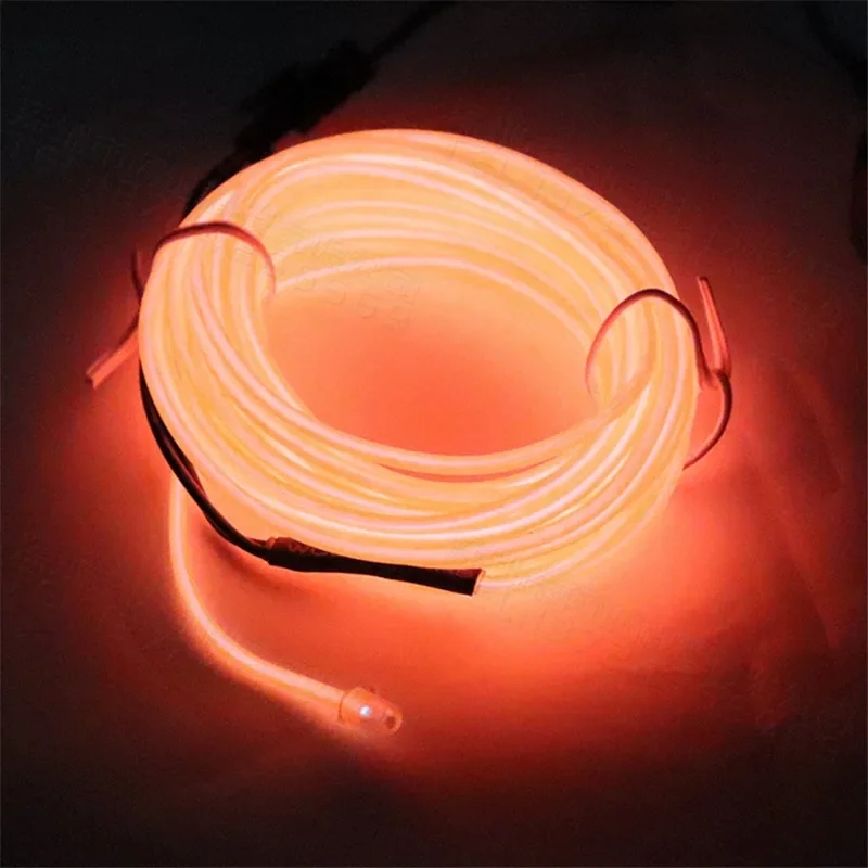 1M/3M/5M Flexibles Neonlicht-Kabel für Kleiderdekoration, EL Leuchtendes Kabel für Party-DIY, Atmosphärisches Licht, Wasserdichter LED-Streifen – Detail 16