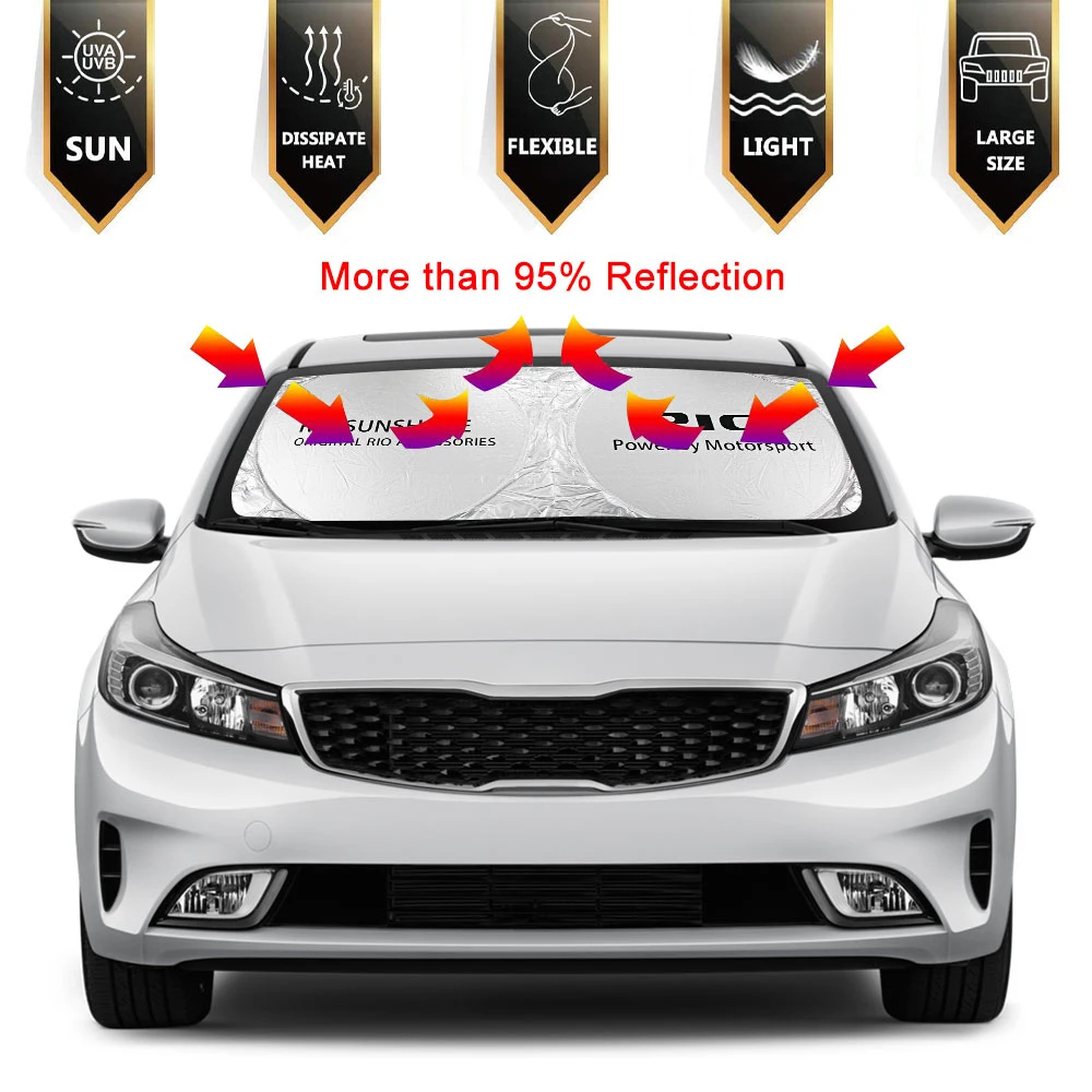 For Kia Rio Picanto Sorento Ceed Optima Soul Forte Cadenza K9 Car Windshield Sun Shade Cover Vehicle Anti UV Auto Accessories car windshield sunshade shade