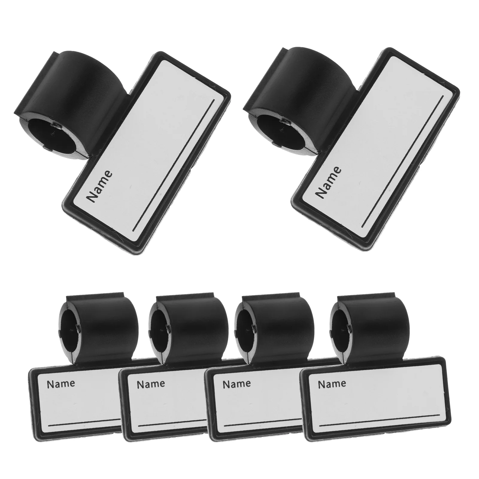 6 Pcs Portable Name Clips Stethoscope Marker Double Side Labels Abs Plastic Tags For Healthcare Medical Equipment Monitoring