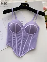 SINGREINY Fashion Sexy Camisole Women 2026 Newest Slim High Quality Bra Ladies French Sleeveless Solid Senior Summer Tank Top - Image 4