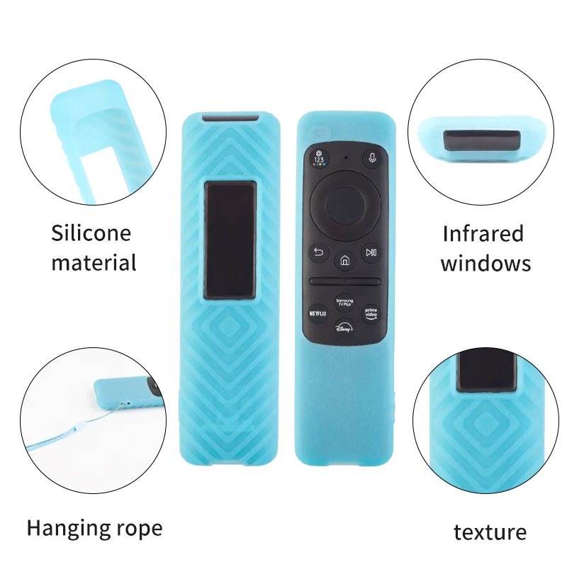 Silicone Protective Case silicone remote case silicone remote cover silicone remote sleeve remote controller cover silicone case protector for Samsung BN59-01432 1436 TM2360 TV Remote Controller Cover Soft Shockproof Protector