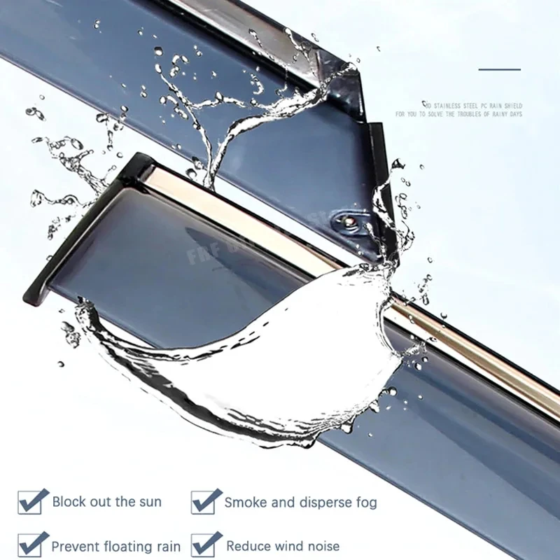 for Geely Coolray ~ SX11 Binyue Accessories Deflectors Car Windowa Visors Wind Shield Rain Eyebrow Guards Wind Sun Visor