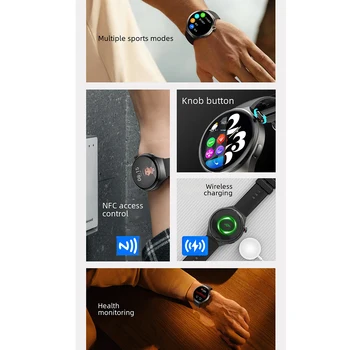 MT26 Voice Assistant Outdoor Men Smartwatch AMOLED Health Monitoring Professional Sports Fitness Wireless Charging GPS Tracker 6