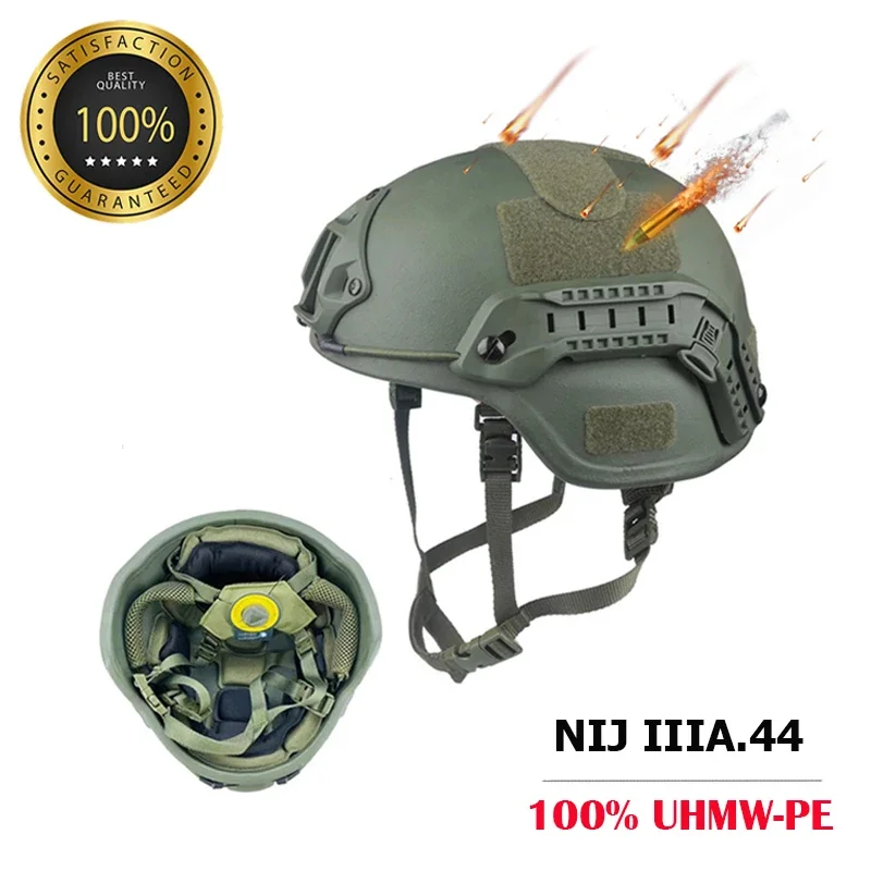 FAST NIJ IIIA 하이컷 탄도 헬멧 컷 전술 탄도 헬멧, 웬디의 서스펜션 라이너, 100% UHMW-PE 탄도 헬멧
