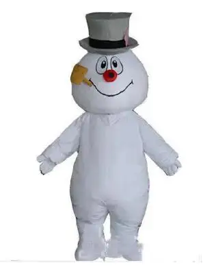 

New Adult Halloween Christmas Frosty Snowman Mascotte Fancy Cartoon Mascot Costume Plush Fancy Dress Mascot Costume