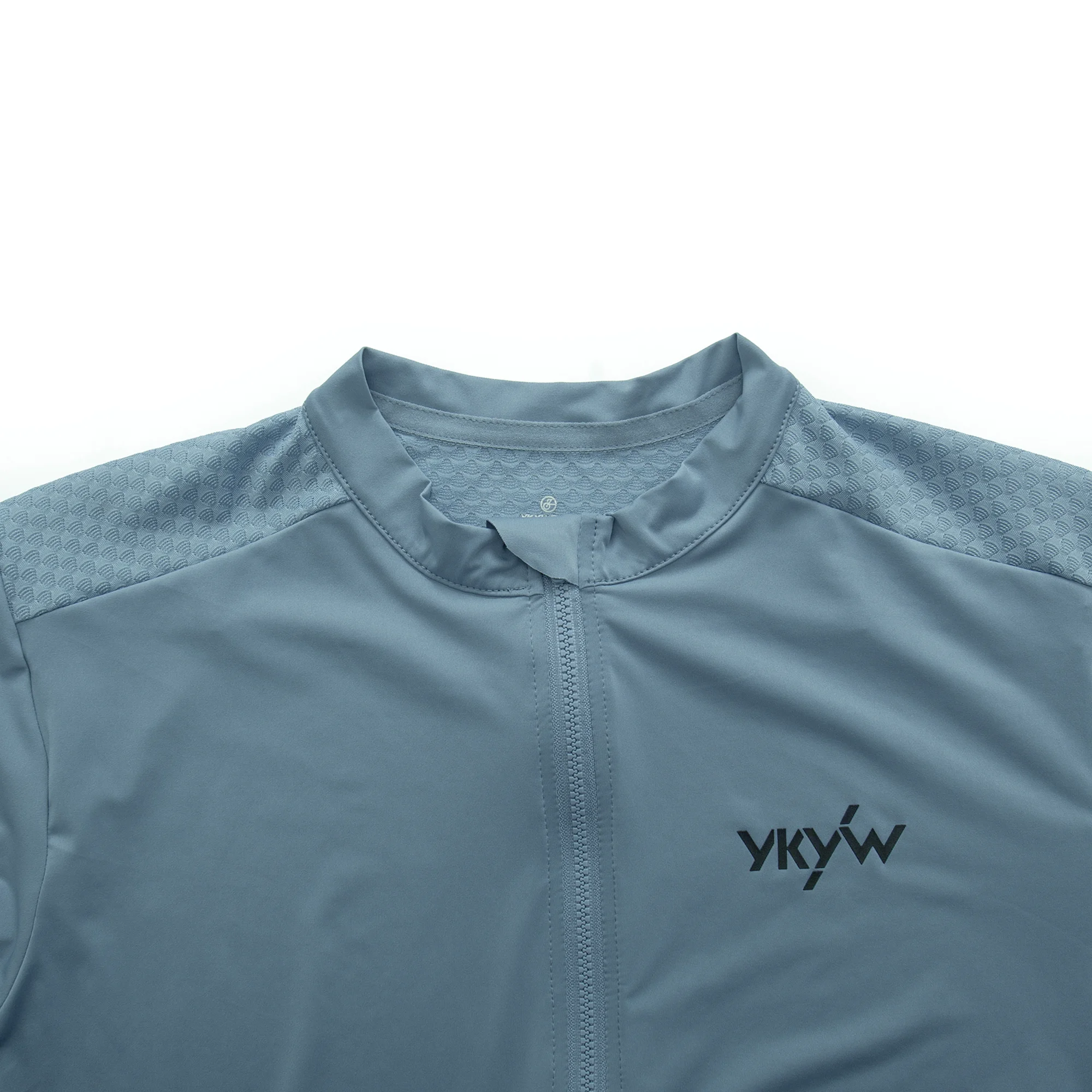 YKYWBIKE Herren-Radtrikot, Pro Team, langärmelig, leicht, Frühling, Rennrad-Shirt, MTB, Fahrradtrikot, volle Ärmel, YKK-Reißverschluss – Detail 5