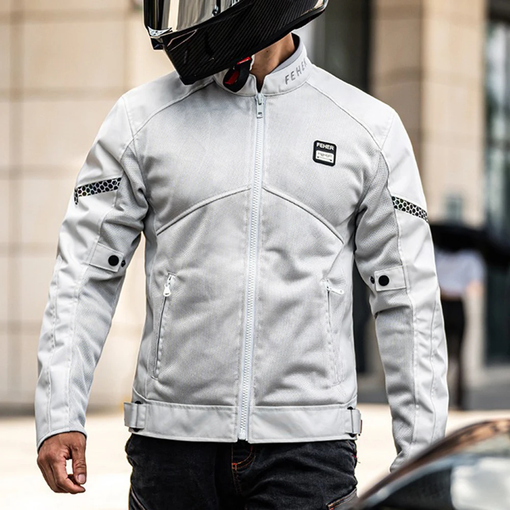 Summer Motorcycle Jacket Motocross Jacket Men Women Protective Gear mesh Motorbike Riding XS-7XL