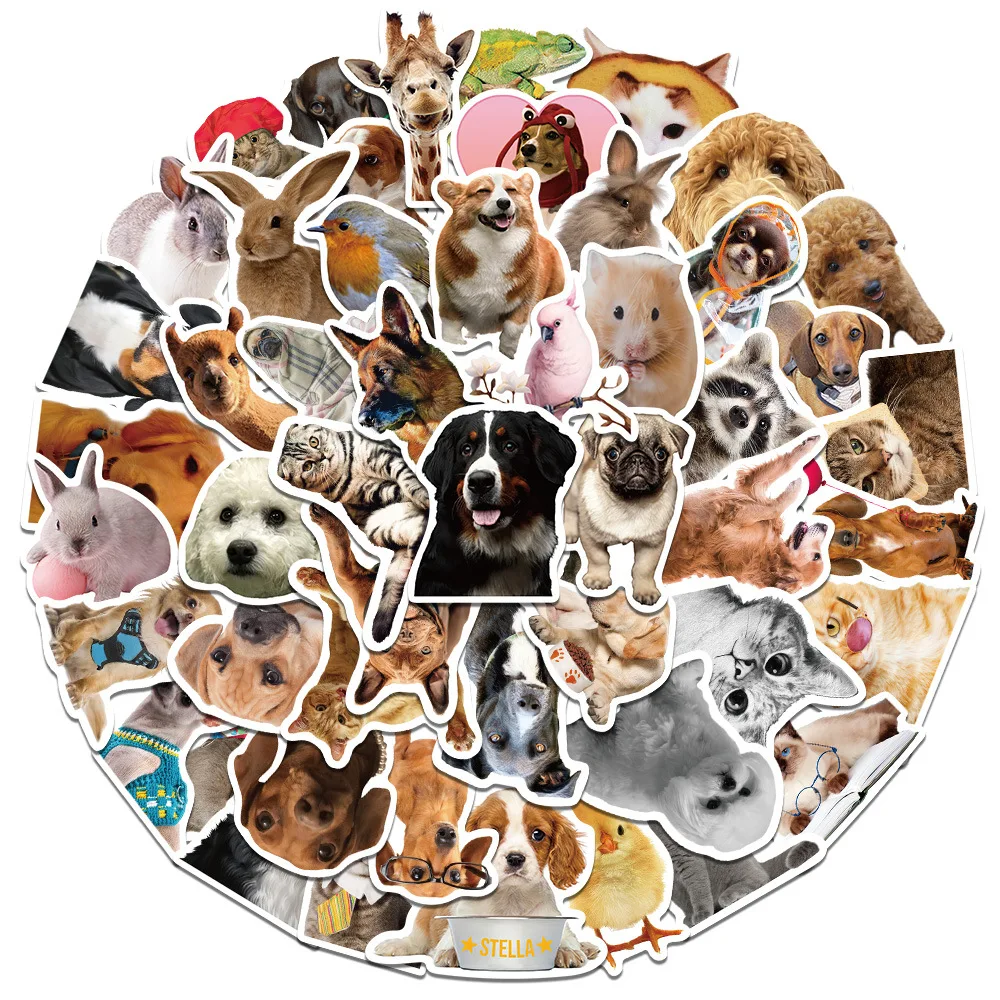 

10/30/52pcs Funny Cute Cat Dog Meme Stickers Decal Kid Toy Skateboard Car Luggage Laptop Bike Phone Scrapbook Decoration Sticker