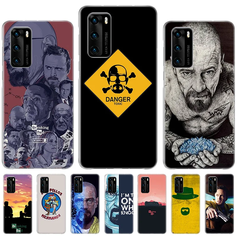 Чехол для Huawei P50 P40 P30 P20 P10 lite чехол с рисунком Mate 20 10 Pro противоударный во все тяжкие
