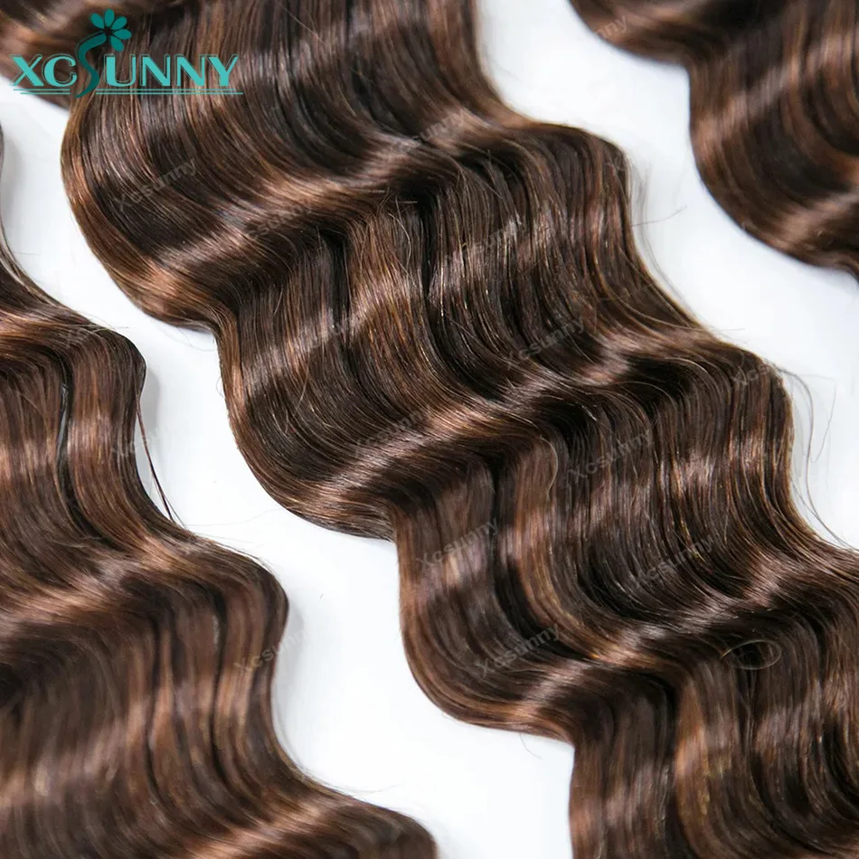 Highlight 4 30 Curly Boho Braids Human Hair Bulk Braiding Hair Deep Wave 100g/bundle 100% Human Hair Extensions Bundles No Weft 4