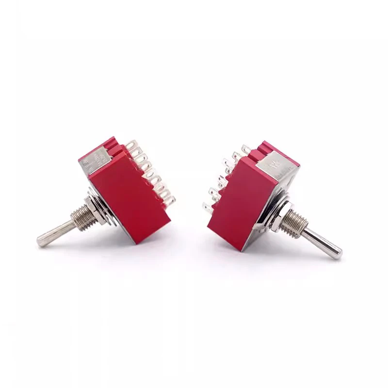1~5pcs/lot MTS403 toggle switch Four-pole double-throw 3-speed 12-pin power switch power control