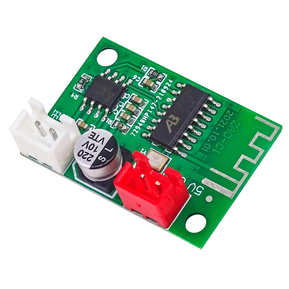 Audio amplifier board 5V Bluetooth Amplifier Module 5W Mono Class D Wireless Lossless Music Player Digital Power Amplifier Finished Board ZAD-C1