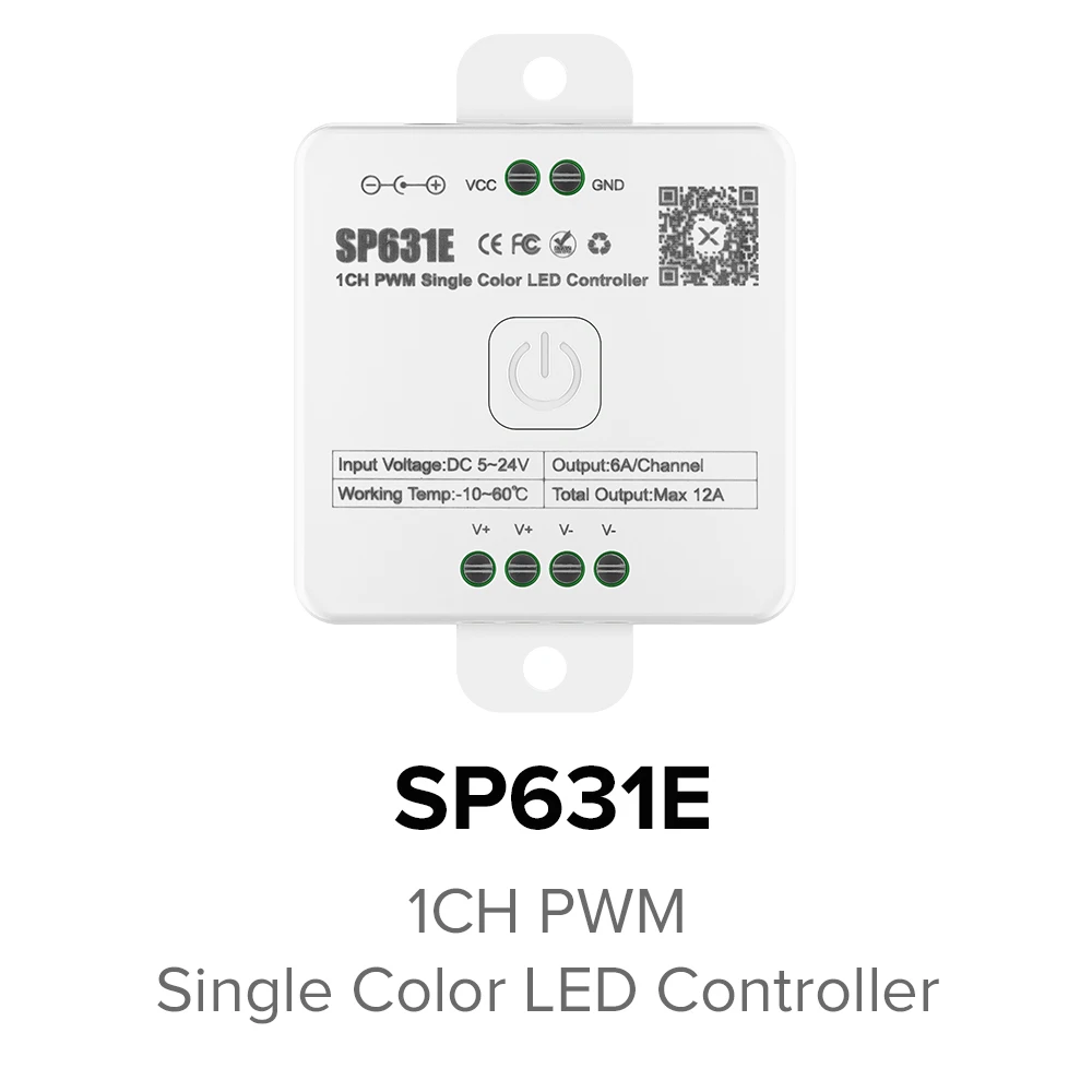 5V-24V SP630E BT LEDコントローラ 5CH SMD5050 Sp630e tudo em um controlador led 5ch pwm spi pixels tira de luz