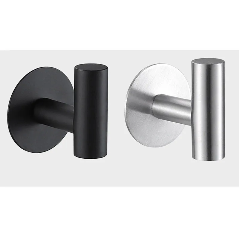 Stainless Hardware No drill Punch cloth Coat bag hat Wall Mount Towel Rack hanger Toilet  Bathroom Kitchen Organizer R23