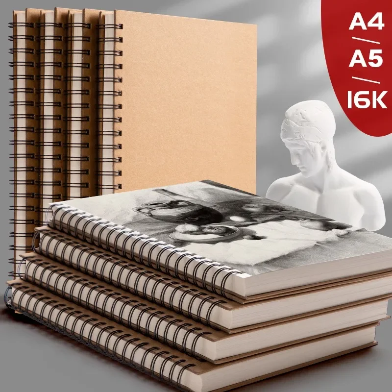 Professional Sketchbook Thicked Drawing Paper A4/A5/16K/32K Artist Graffiti Painting Notebook For Students Art Supplies Book 1Pc