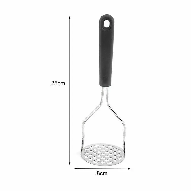 Potato Vegetable Masher Crush Kitchen Tool with Black Handle Sale