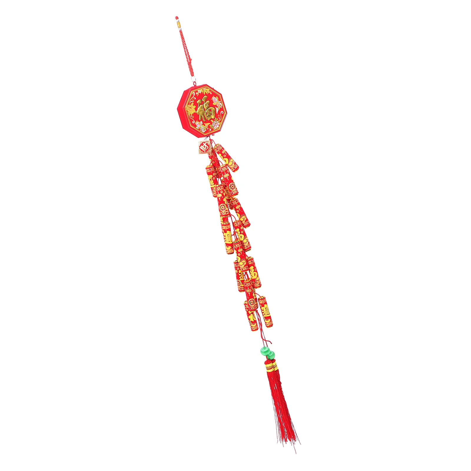 

Chinese New Year Hanging Decoration Electric Firecrackers Ornament Sound Traditional Red Lucky Oriental Pendant Spring Festival