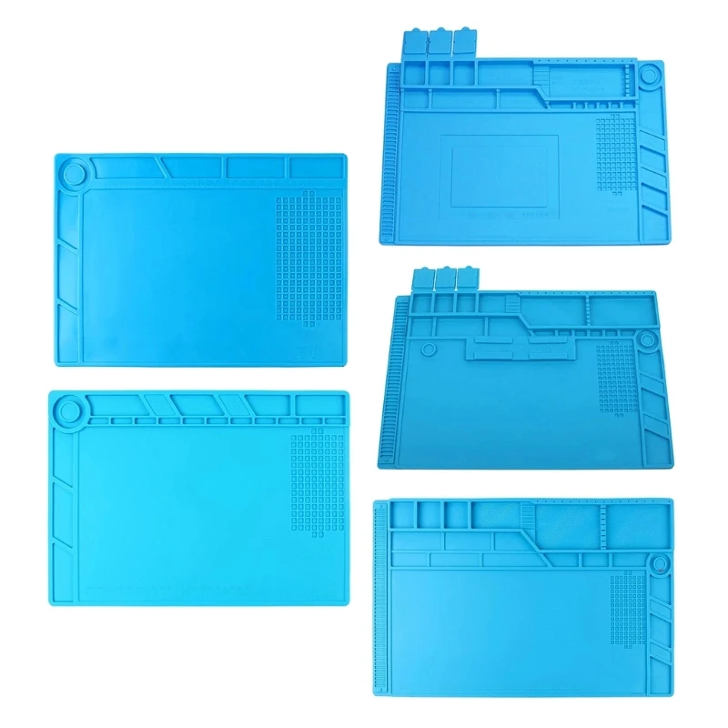 

High Temperature Resistant Soldering Mat Large Silicone Pad for Electronics Repair Workstation Work Organization