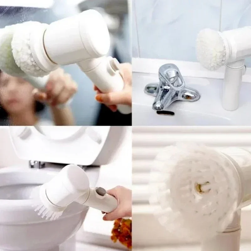 Wireless Electric Cleaning Brush USB Rechargeable Housework Kitchen Dishwashing Bathtub Tile Professional Cleaning Brush