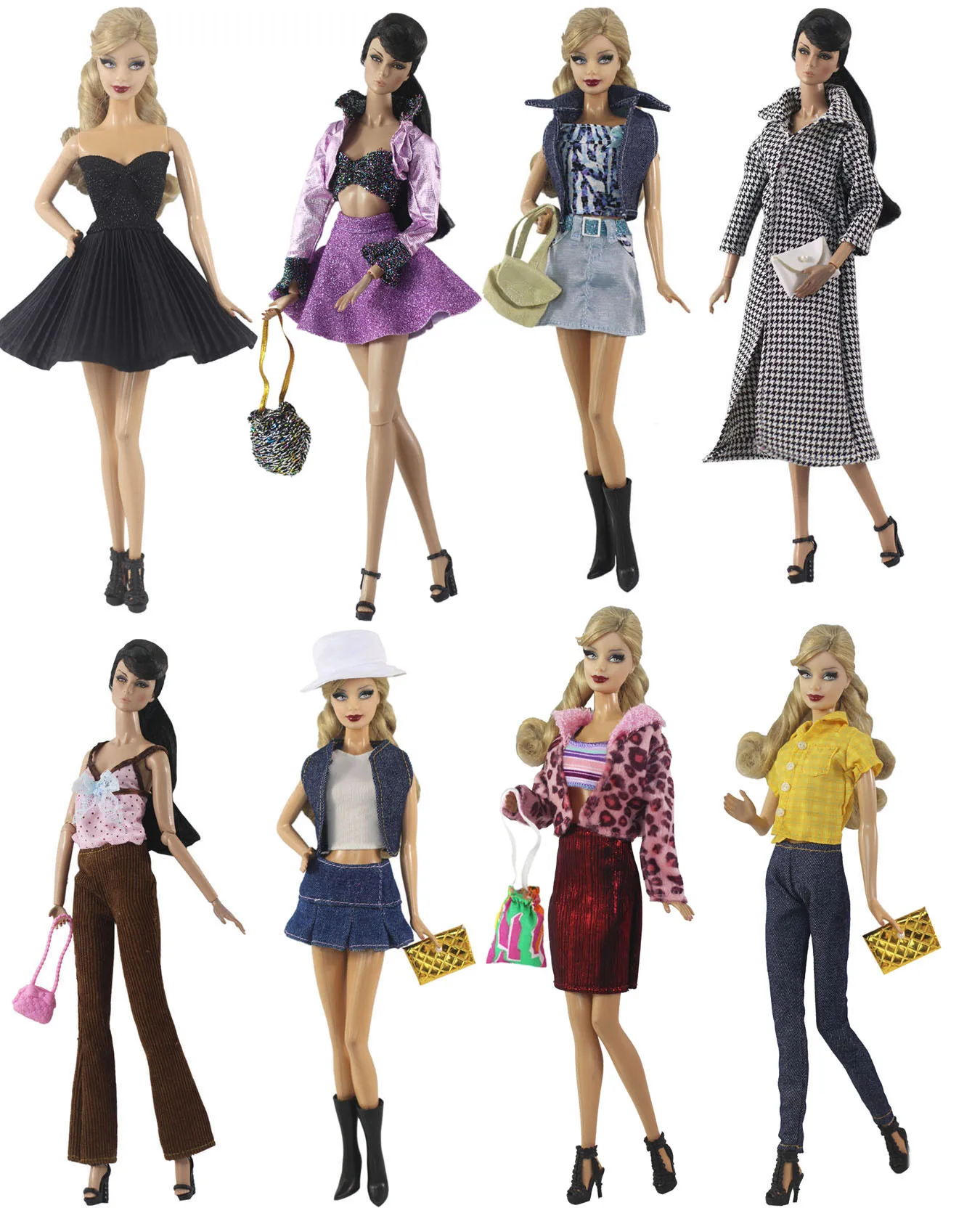 

Кукольная одежда 1 комплект, платье в масштабе 1:6, наряд для куклы 11,5 дюйма 30 см, разные стили на выбор, подарки для девочек, аксессуары для кукол #5