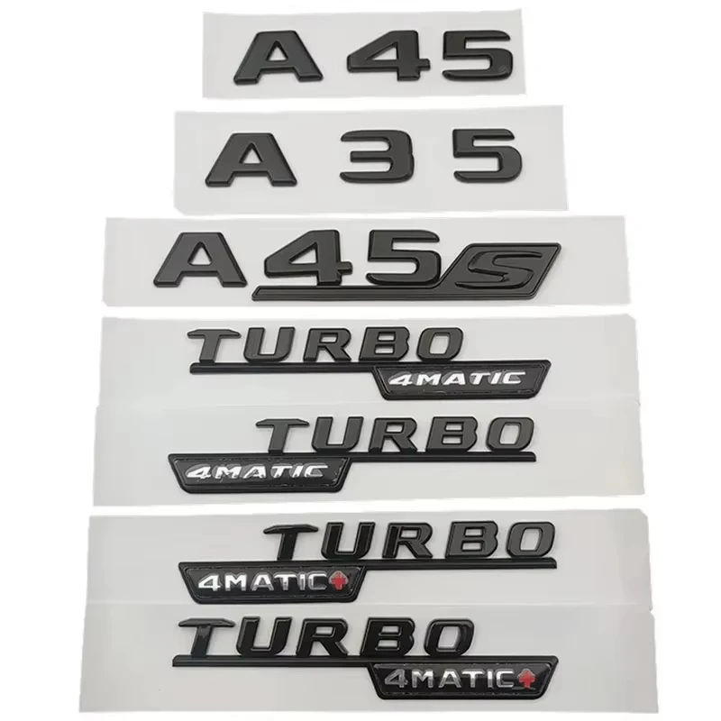 Premium Car Trunk Emblem Badge Logo Stickers - ABS Material, Sleek Design for Performance Vehicles