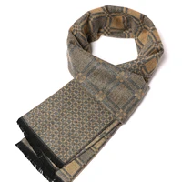 Fashion Plaid Warm Cashmere Scarf Autumn Thick 180X33CM Beach Towel Men's Business Wraps Scarves Winter Classic Pashmina Shawls