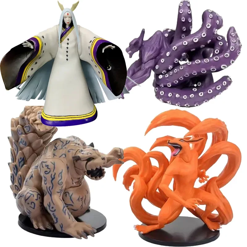 

Anime Naruto Figure Perimeter Bijuu Gyuki Gobi Hachibi Ichibi Kyuubi Nanabi Ootutuki Kaguya Action Figure PVC Figurine Model Toy