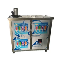 Machine commerciale de barre de crème glacée, fabricant de sucettes glacées, acier inoxydable 304, Popsicle, 4 moules, exécutif 2