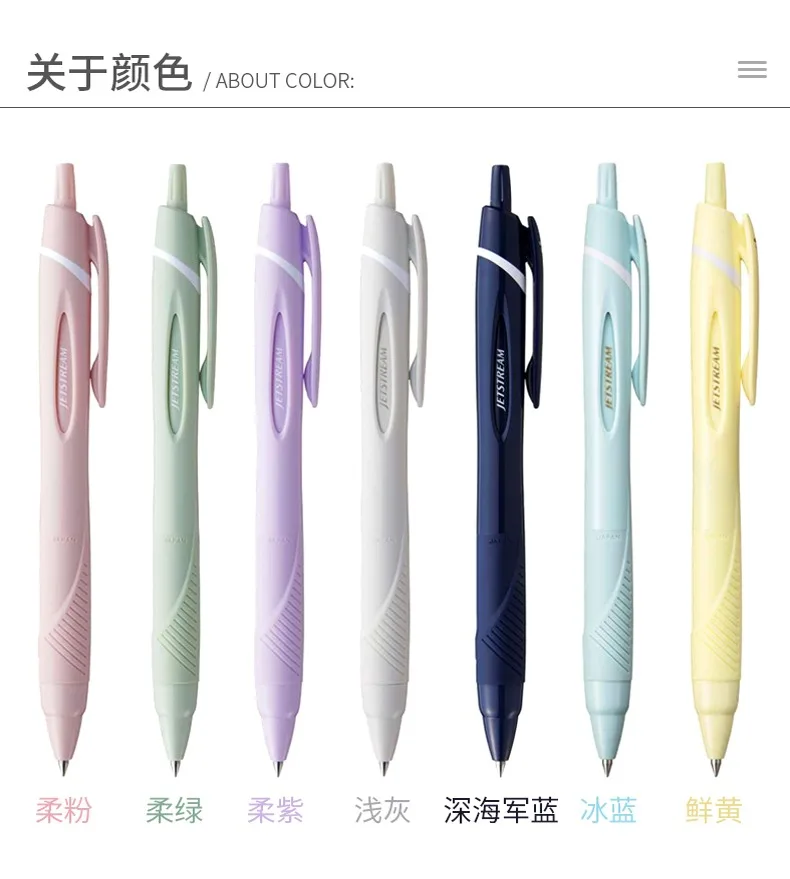 Original uni Mitsubishi 0,38/0,5/0,7 mm Stift auf Ölbasis, JETSTREAM-Stift mit geringer Viskosität und super glatter schriftlicher schwarzer Tinte für den Einsatz im Büro und Prüfungen – Detail 11