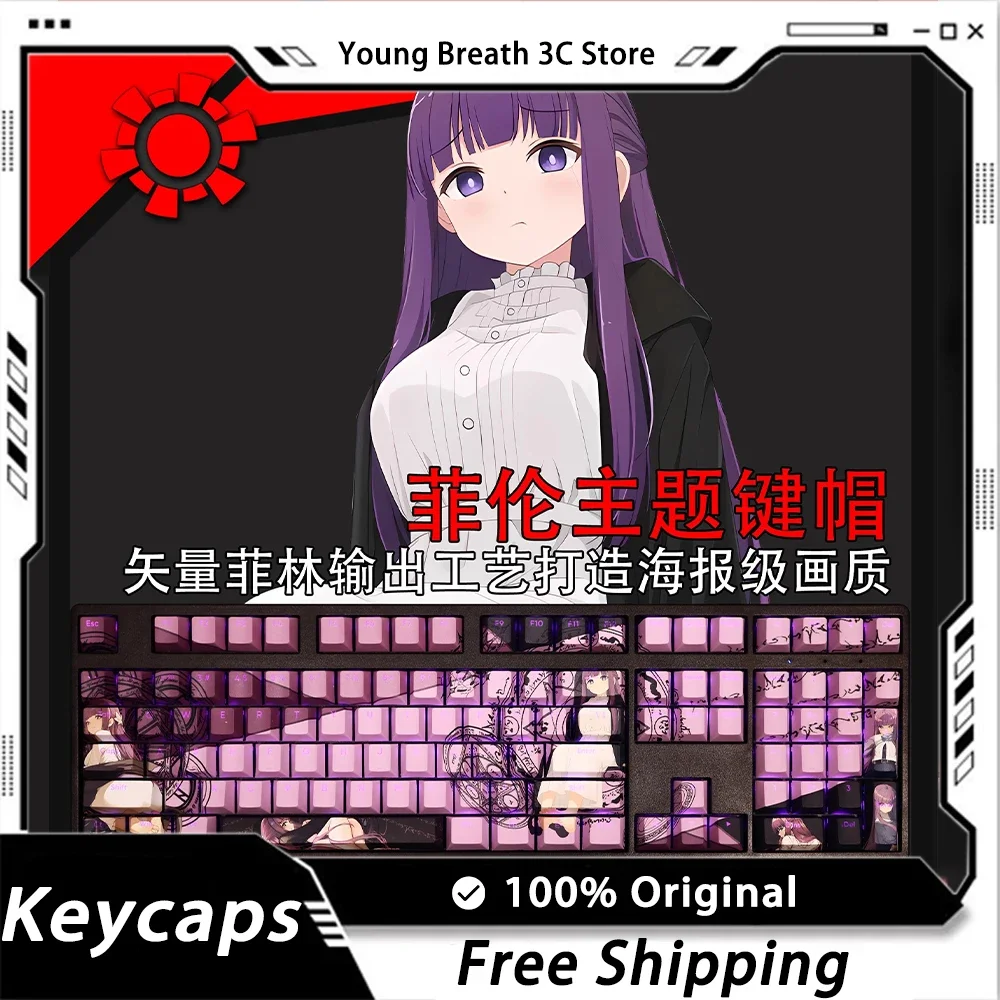 

Custom Hentai Keycaps Mechanical keyboard kit Keycap Kawaii Light Transmission 108Key PBT Keycap Set PC Gamer Accessories Gift