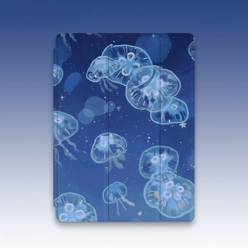 Jellyfish Design Multifunctional Tablet Pencil Case