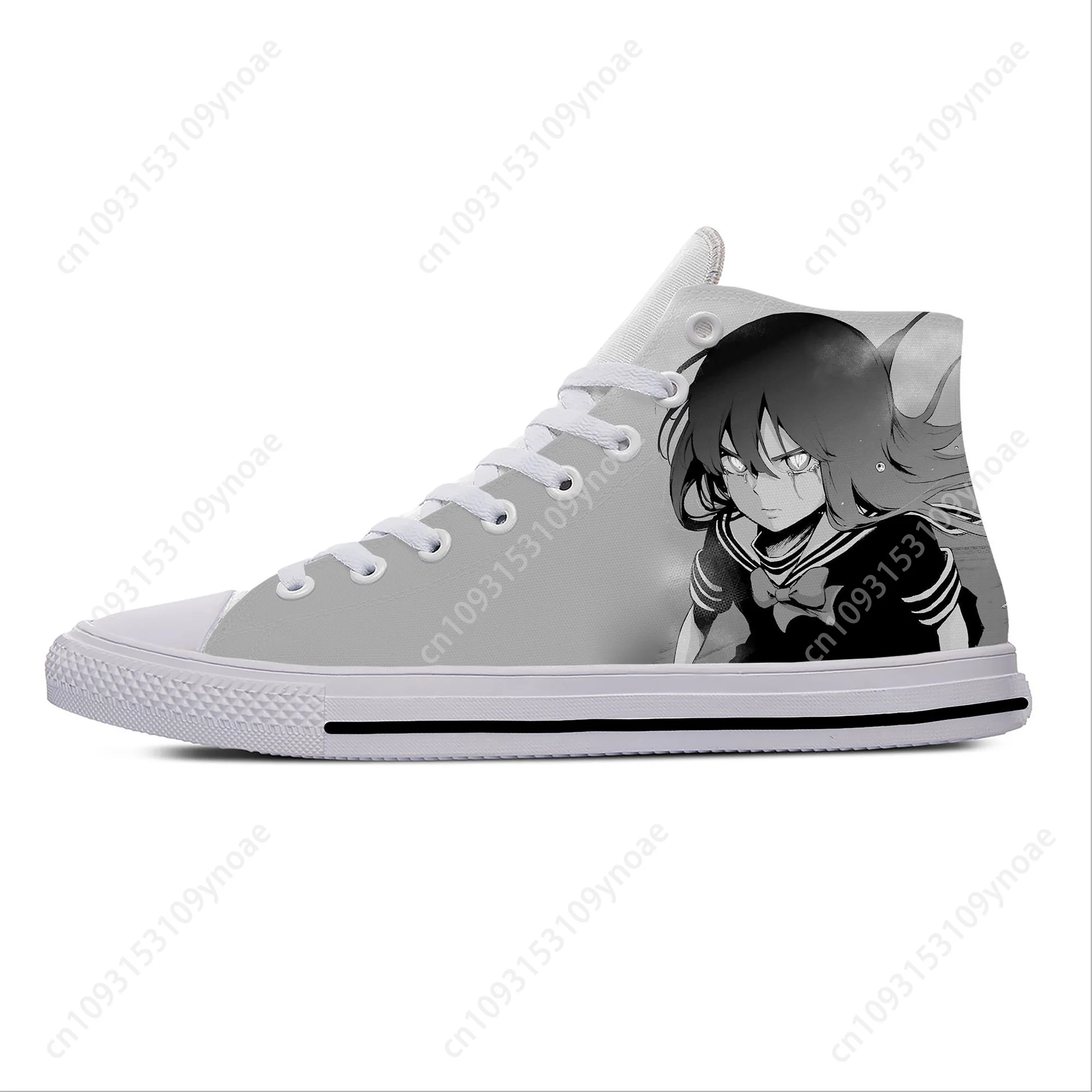 Anime Magical Girl Mahou Shoujo Site Asagiri Aya Casual Cloth Shoes High Top Lightweight Breathable 3D Print Men Women Sneakers 4