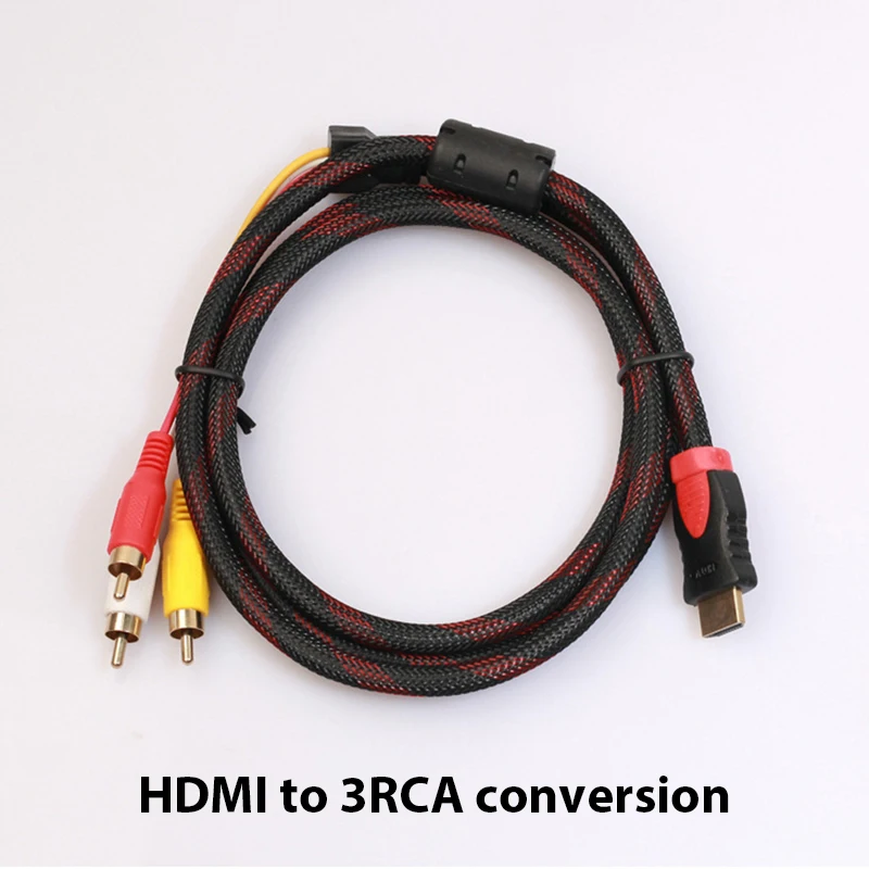 HDMI to 3RCA Cable 1.5m HDMI to Color Difference Cable AV HD