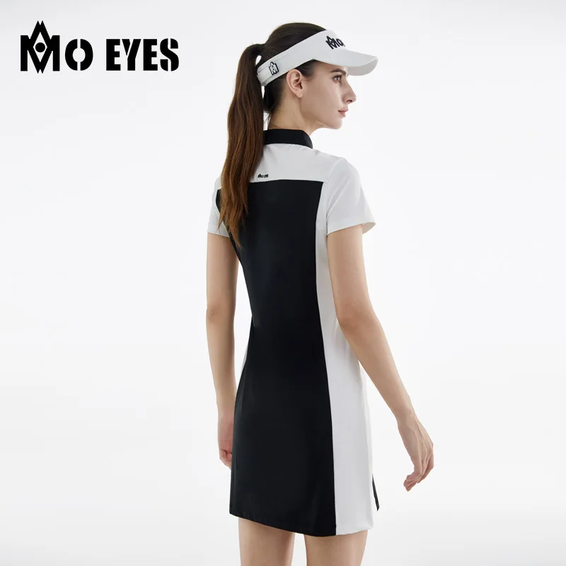 PGM MO EYES Golf Clothing Sports Lady Dress Women Skirt Paired with Safety Shorts Tennis Wear Laser Breathable M23QZ001 women tops,women golf polo shirt,women golf skirt