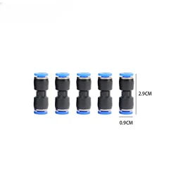 Versatile Pneumatic Quick Connect Fittings Kit for Plastic and Water Hoses (4mm)