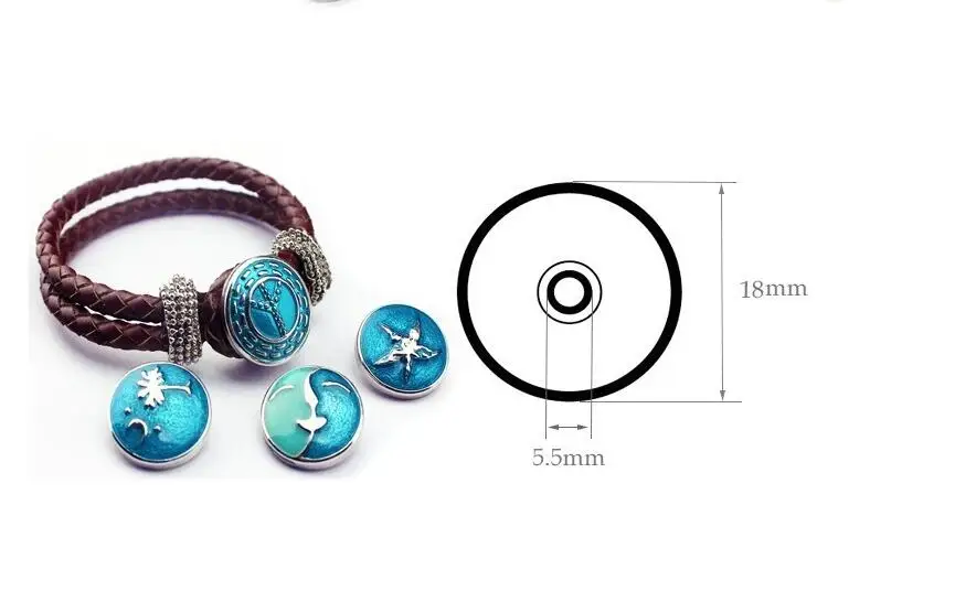 Round big style Flower Rhinestone Heart Mom 30MM snap buttons fit DIY 18MM snap bracelet jewelry Gift fashion bracelet fashion jewelry