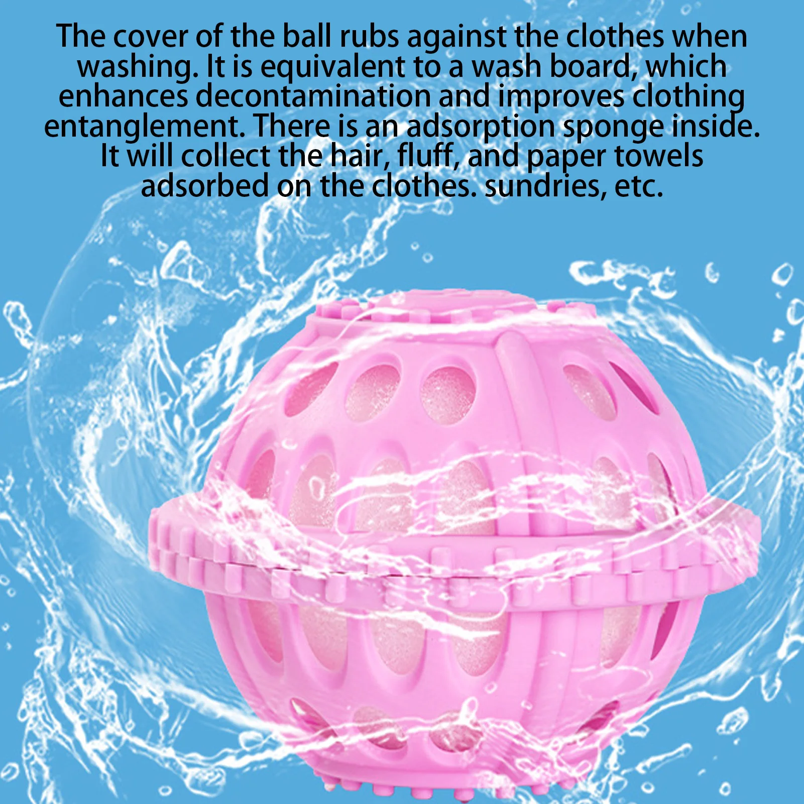 Laundry Balls For Washing Machine Non Detergent For Dryer Anti-Knot Cleaning Supplies Washing Machine Ball