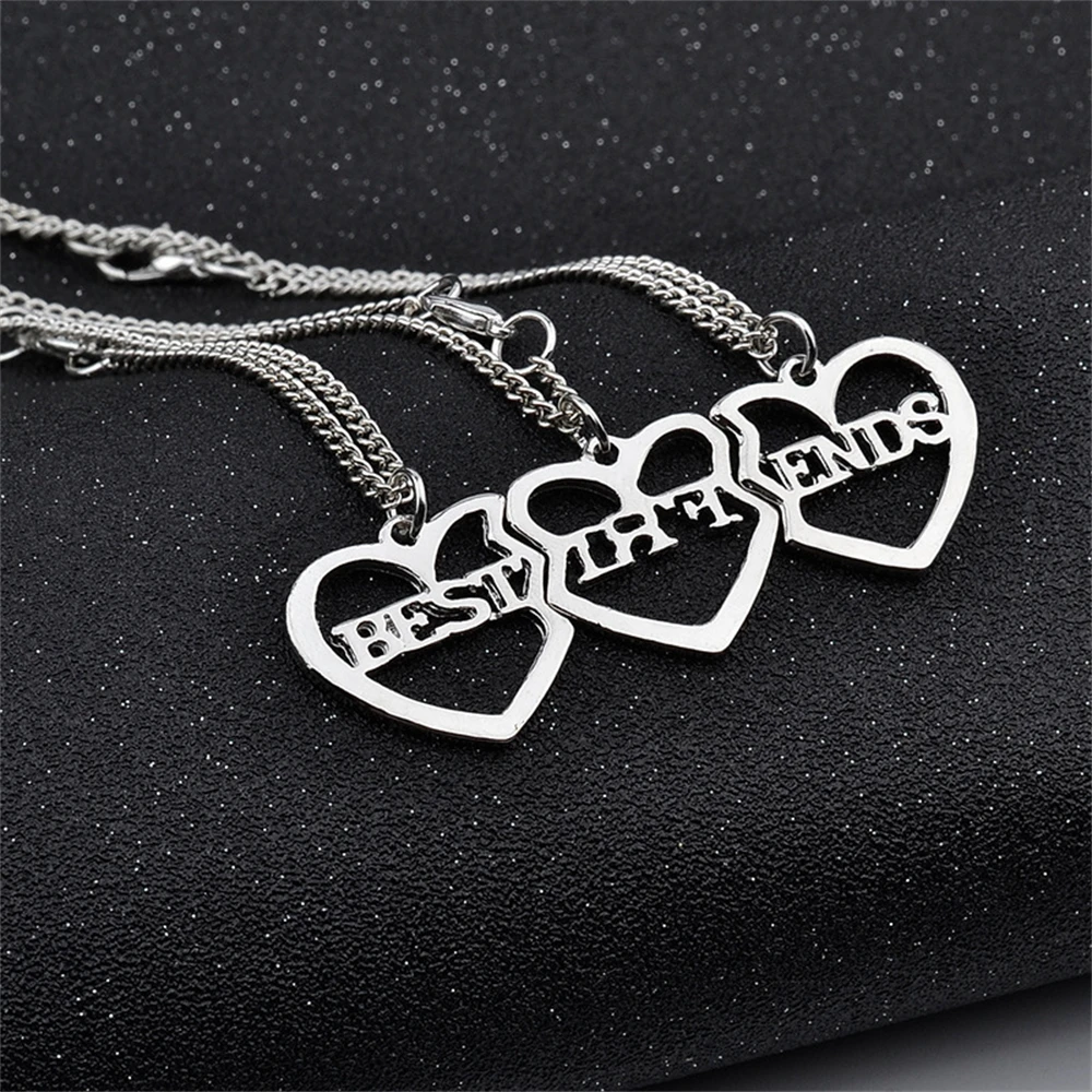 Best Friend Forever Necklace Piece 3Pcs/Set Best Friends Necklace