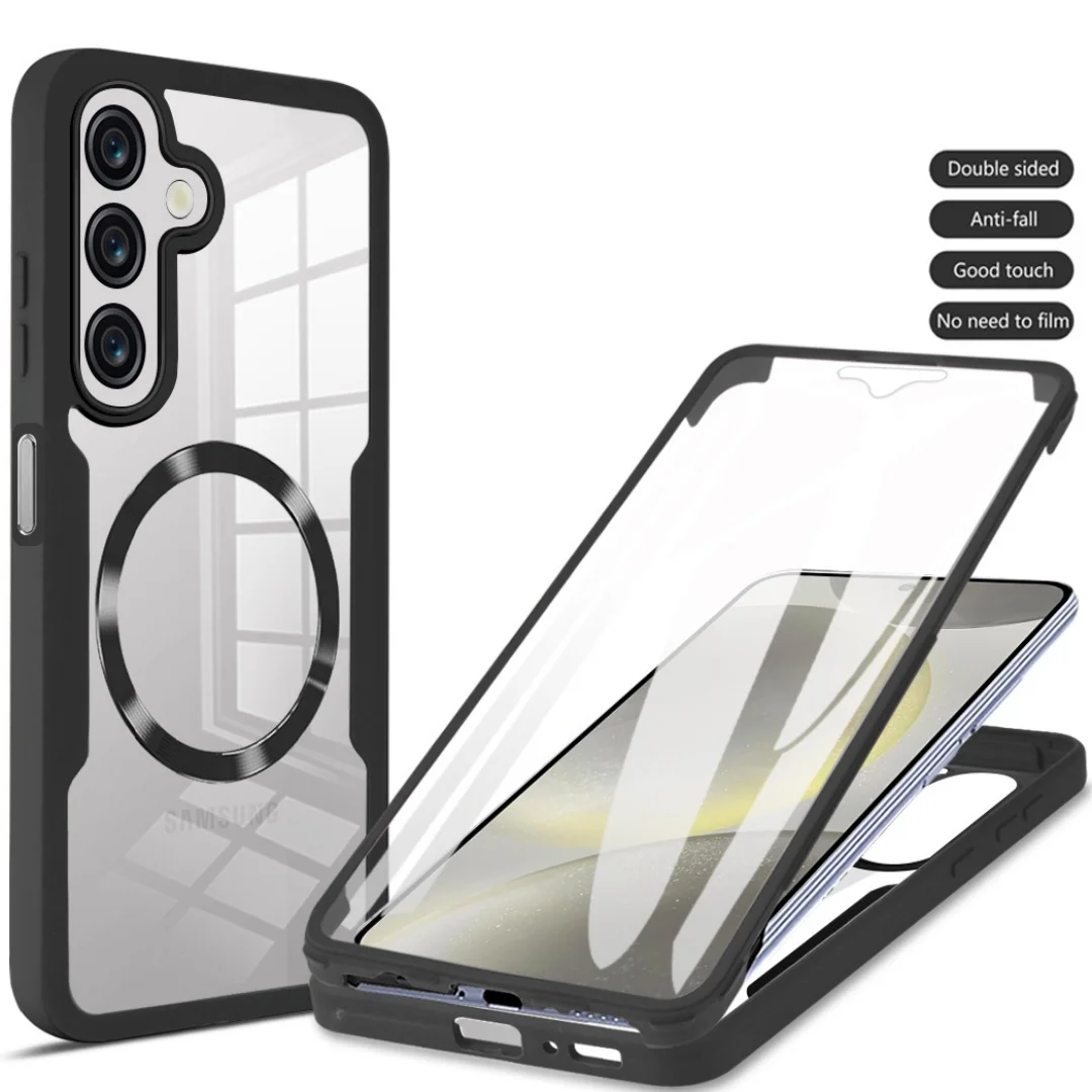 360 Double Sided Full Protection Magnetic Phone Case with Screen Protector