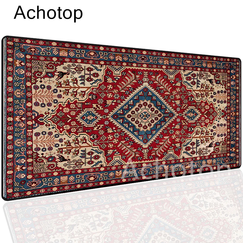 Persian Carpet Mysterious Retro Mouse Pad Pc Gamer Mousepad Rubber Mouse Mat Gaming Speed Keyboard Pads Office Rubber Desk Mat